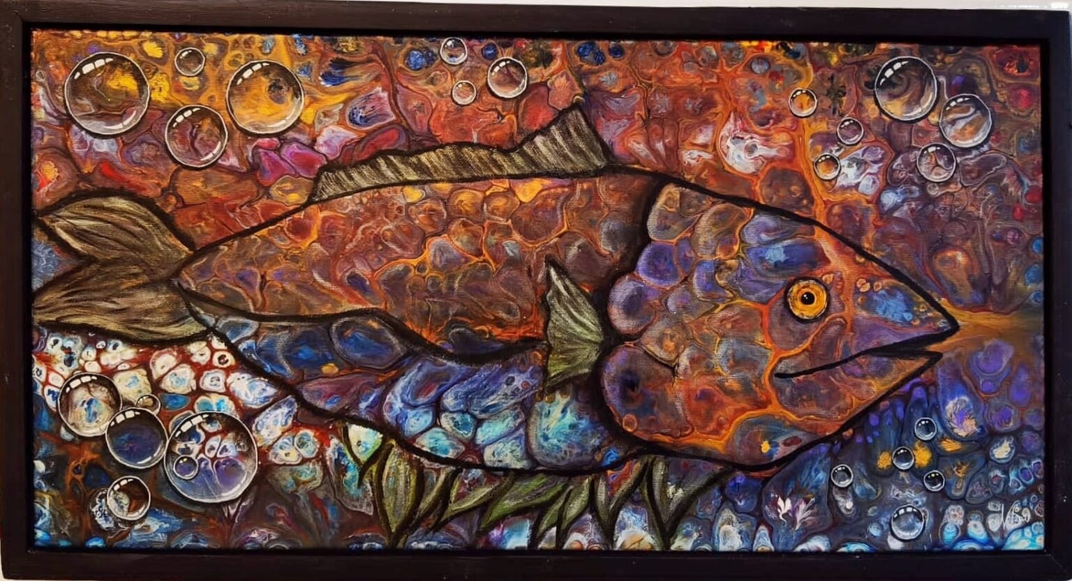 Fish Leon painting