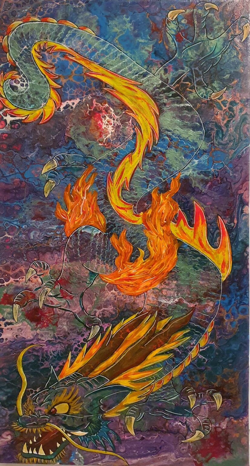 Japanese Dragon painting
