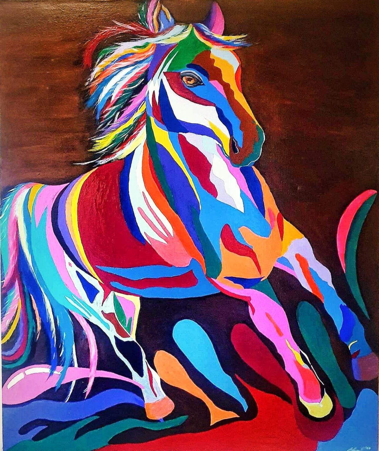 Wild Horse Painting